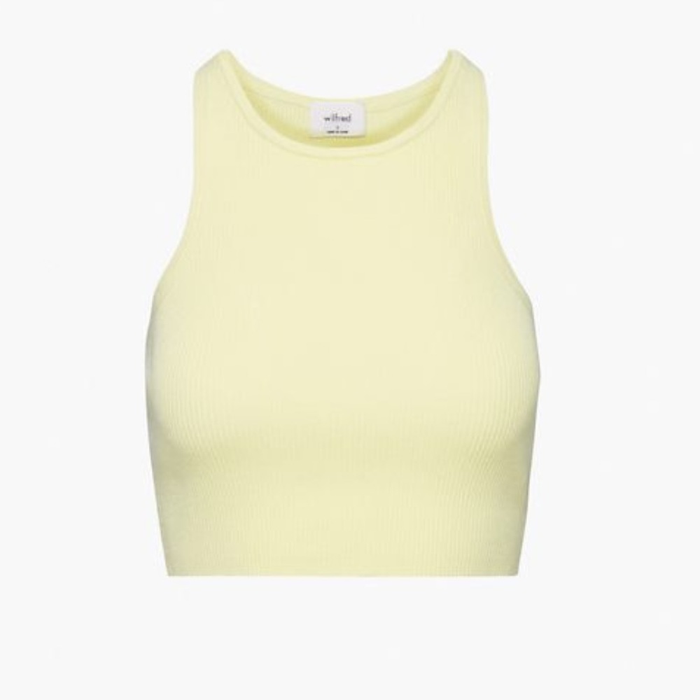 NWT Aritzia Wilfred CLUTCH SWEATER Tank in Pear Sorbet - S